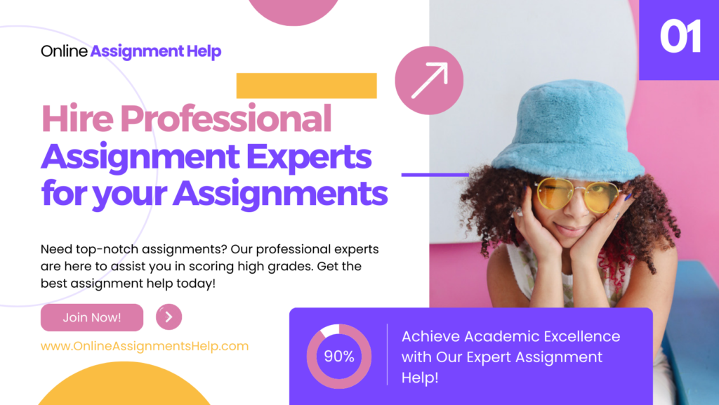 Need top-notch assignments? Our professional experts are here to assist you in scoring high grades. Get the best assignment help today!