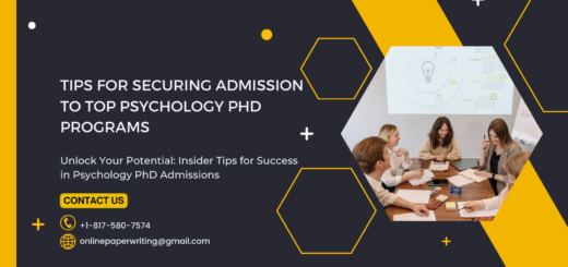Tips for Securing Admission to Top Psychology PhD Programs
